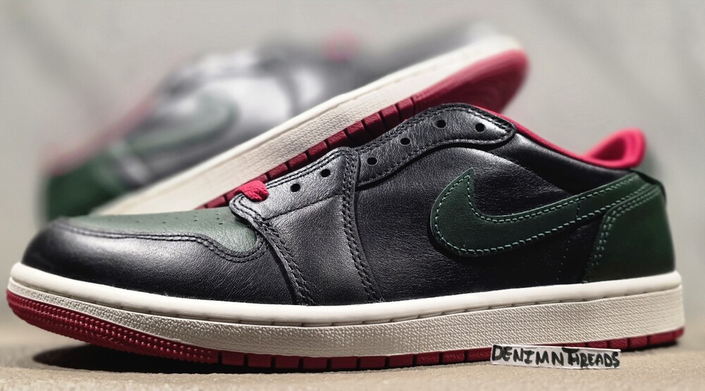 Nike Air Jordan 1 Retro OG Low Black Gorge Green Women’s Size 10 | Mens 8.5 NEW